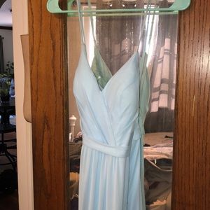 Light blue bridesmaid dress